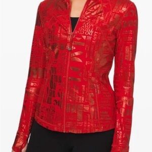 Lululemon Define Jacket *Manifesto 20YR Manifesto Foil Dark Red Luxtreme 6